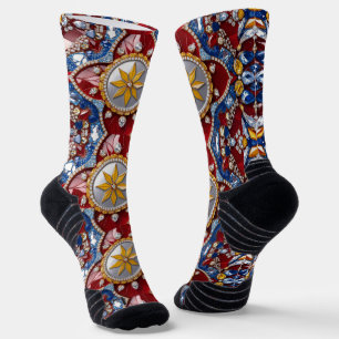 Athletic Crew Sock with Colombian Colors