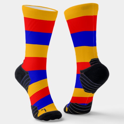 Athletic Crew Sock with flag of Armenia