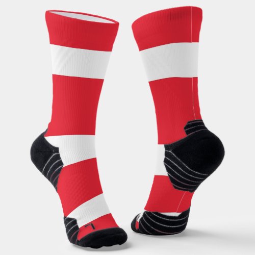 Athletic Crew Sock with flag of Austria