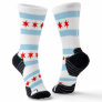 Athletic Crew Sock with flag of Chicago, U.S.