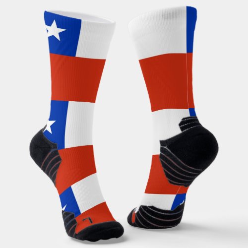 Athletic Crew Sock with flag of Chile