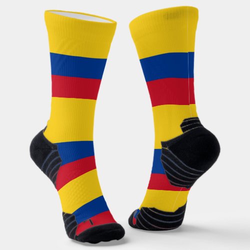 Athletic Crew Sock with flag of Colombia