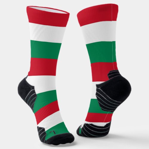 Athletic Crew Sock with flag of Hungary