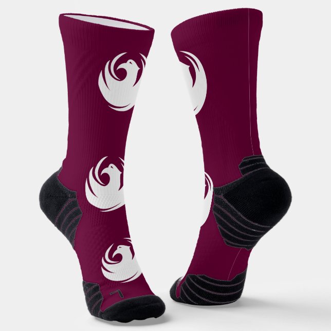 Athletic Crew Sock with flag of Phoenix City (Angled)