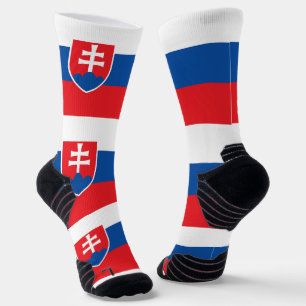 Athletic Crew Sock with flag of Slovakia