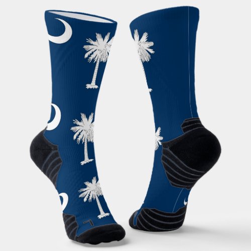 Athletic Crew Sock with flag of South Carolina