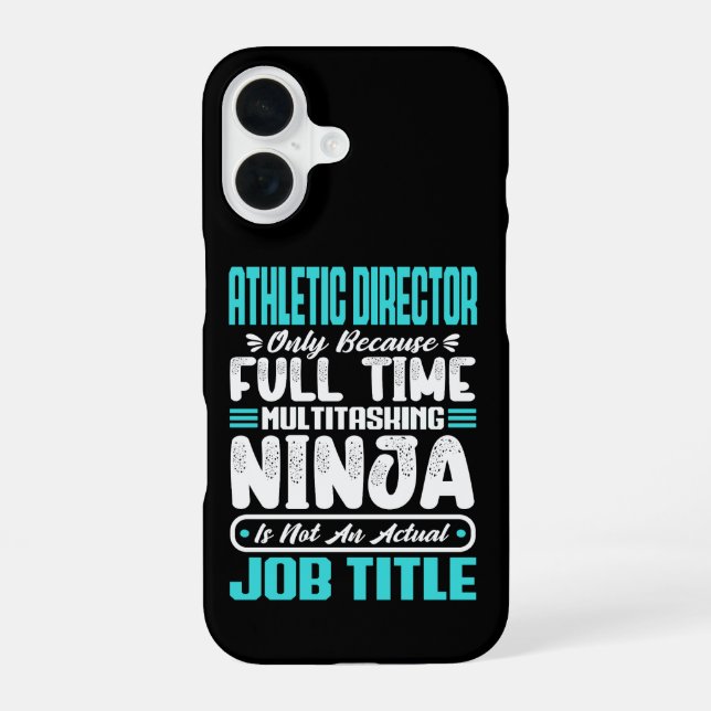 Athletic Director Multitasker Teacher Coach Skill iPhone Case (Back)