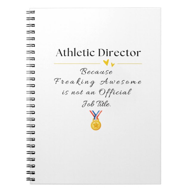 Athletic Director Notebook (Front)