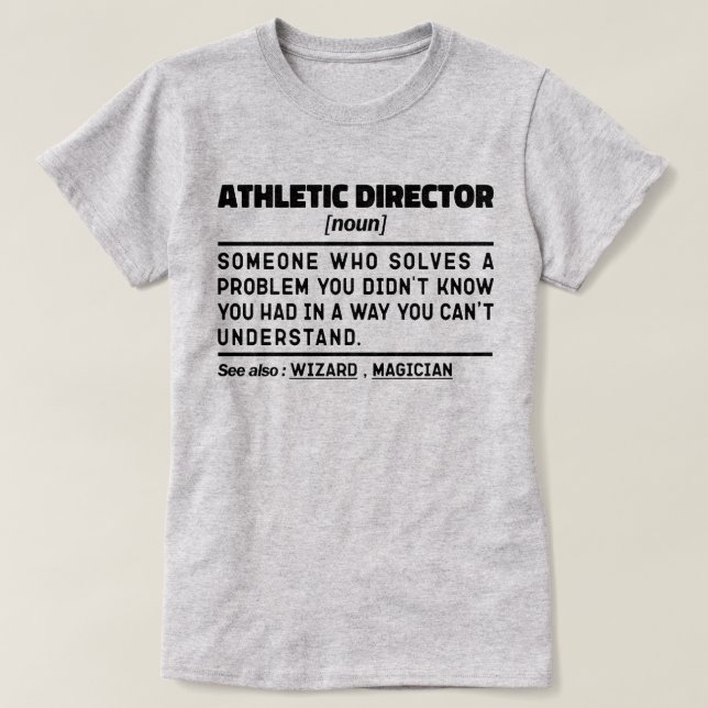 Athletic Director Noun Definition Sport Cool Mom T-Shirt (Design Front)
