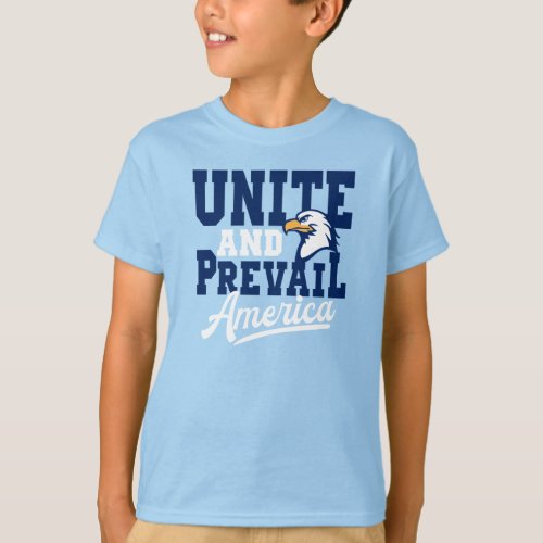Athletic Eagle Head Unite and Prevail America T_Shirt