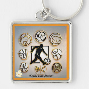 "Athletic Elegance" Keychain