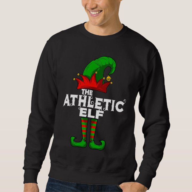 ATHLETIC Elf Family Christmas Group Matching PJ Sweatshirt (Front)