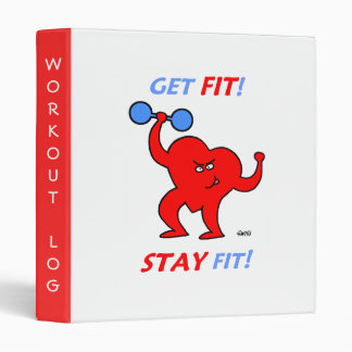 Athletic Fitness Exercise or Workout Log Binder