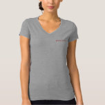 Athletic Heather Grey Template Women's Names T-Shirt<br><div class="desc">Personalized Name Modern Elegant Template Women's V-Neck Athletic Heather Grey T-Shirt.</div>