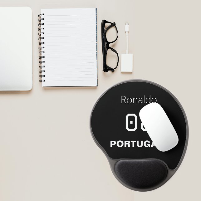 Athletic Legend Custom Name Number Soccer Gel Mouse Pad (Creator Uploaded)