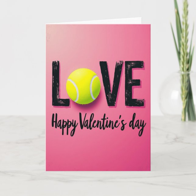 Athletic Love Valentine Card (Front)