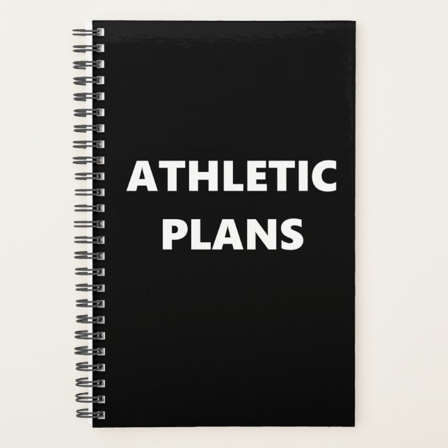 Athletic Planner Sports Theme Athletic Plans (Front)