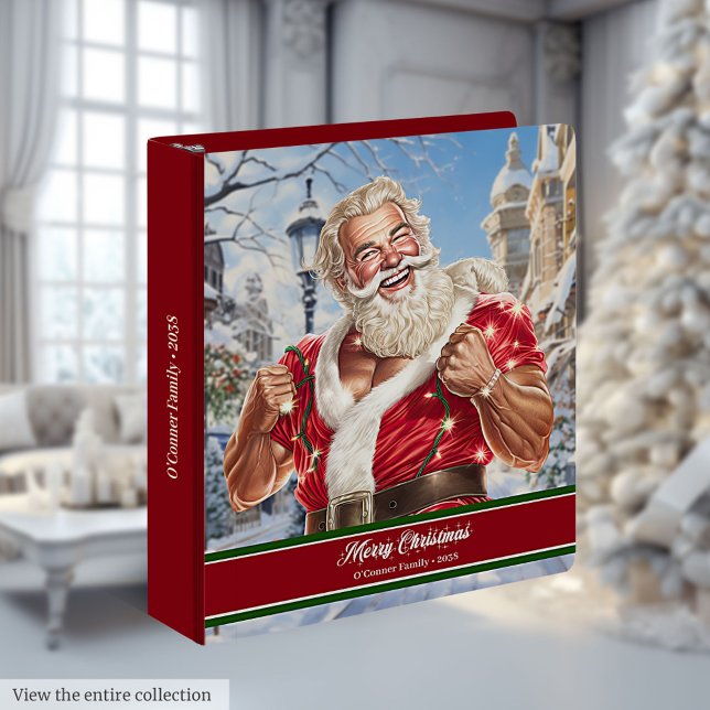 Athletic Santa Claus Ring Binder Festive Keepsake (Athletic Santa Claus Ring Binder Festive Keepsake)