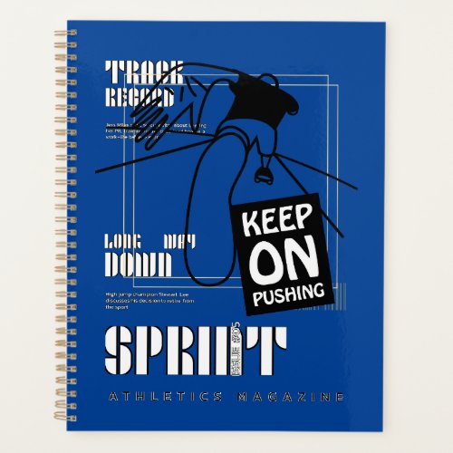 Athletic Sport keep on Pushing   Planner