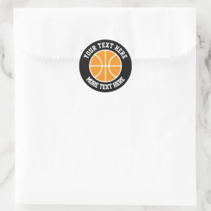 Athletic sports custom color basketball stickers