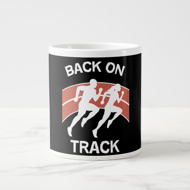 Athletic Track Runners | Track Athletes | Runners  Giant Coffee Mug (Front)