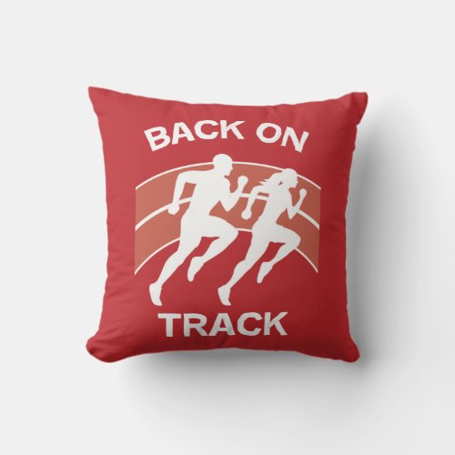 Athletic Track Runners  Track Athletes  Runners  Throw Pillow