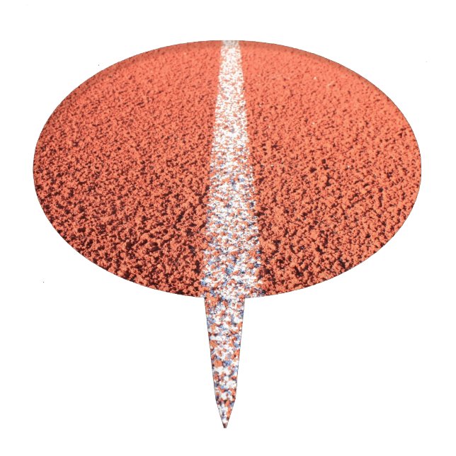 Athletic Track - Running Track Cake Topper (Front)