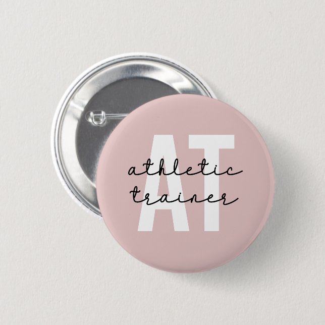 Athletic Trainer AT athletic training Button (Front & Back)
