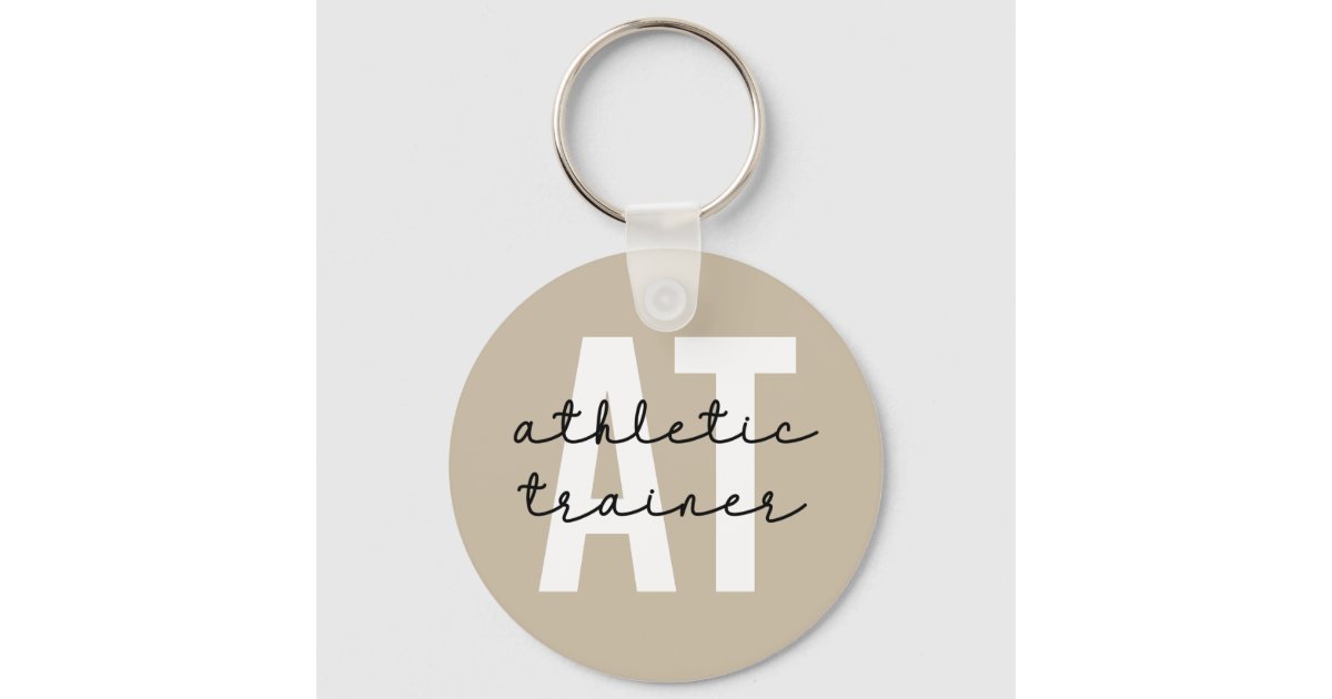 Athletic Trainer AT athletic training Keychain Zazzle
