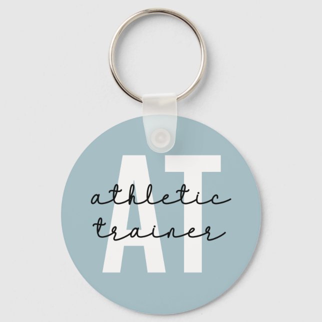Athletic Trainer AT athletic training Keychain (Front)