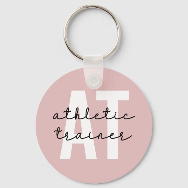 Athletic Trainer AT athletic training Keychain (Front)