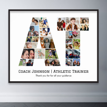 Athletic Trainer At Farewell Photo Collage Poster by raindwops at Zazzle