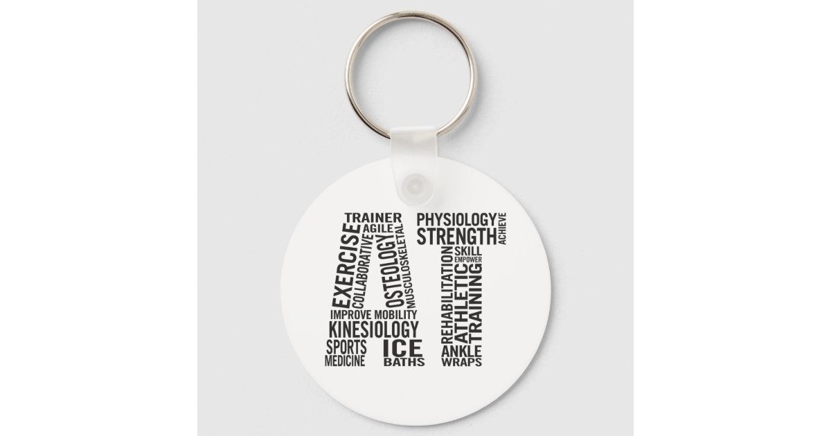 Athletic Trainer AT Keychain Zazzle