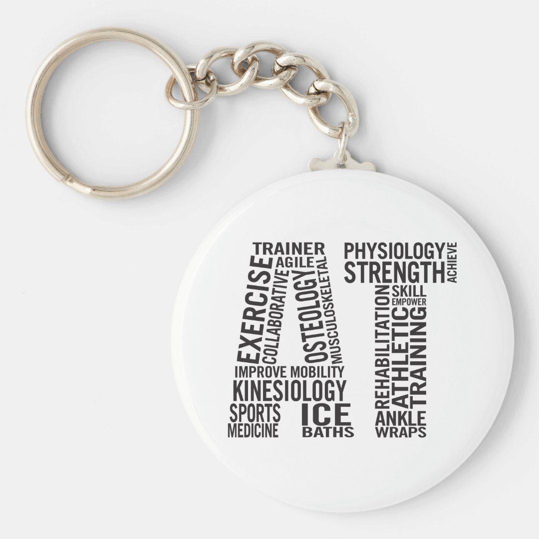 Athletic Trainer AT Keychain Zazzle