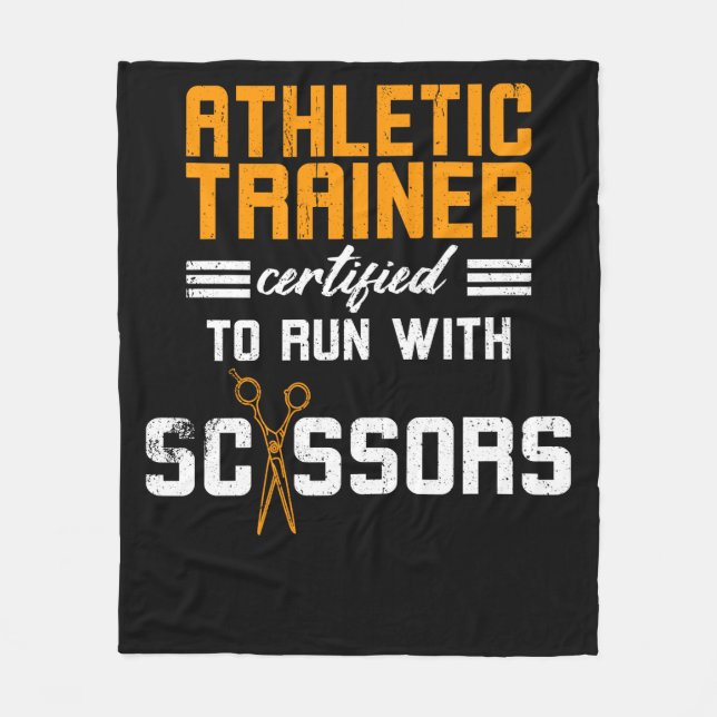 Athletic Trainer certified Fleece Blanket (Front)