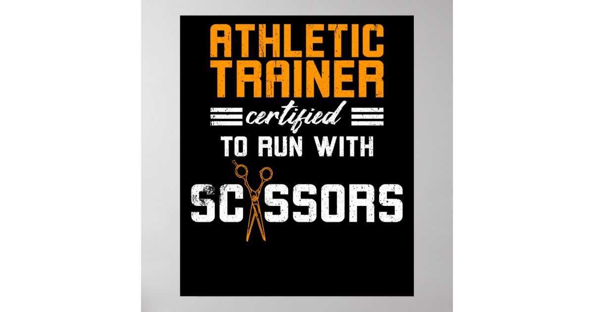 Athletic Trainer certified Poster Zazzle