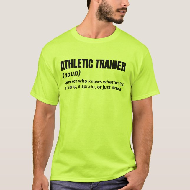 Athletic Trainer Definition Tee for Men (Front)