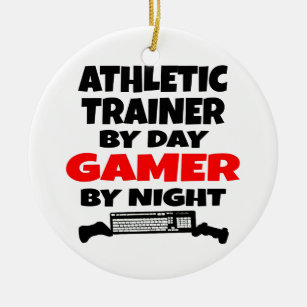 Athletic Trainer Gamer Ceramic Ornament