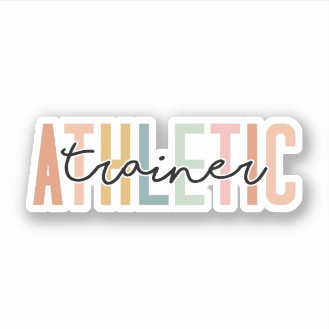 Athletic Trainer Gift Athletic Training Sticker (Front)