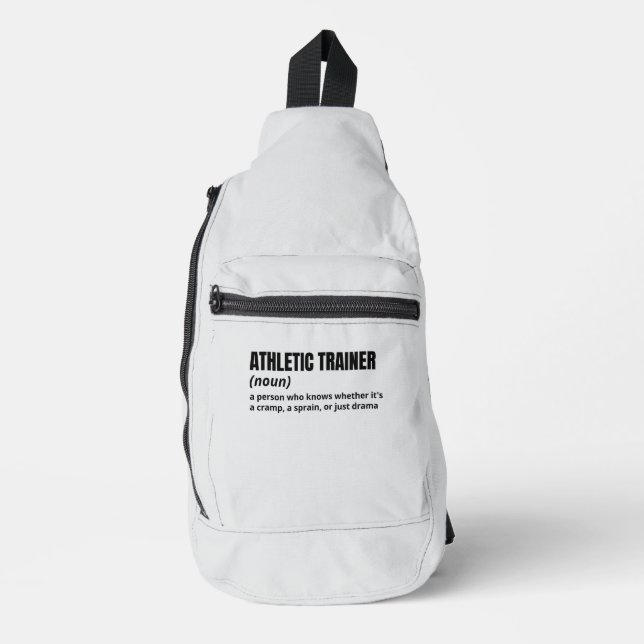 Athletic Trainer Humor Definition Sling Bag (Front)
