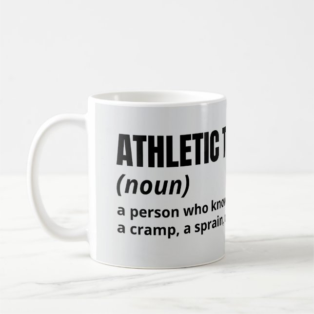 Athletic Trainer Humor Mug – Funny Job Definition (Left)