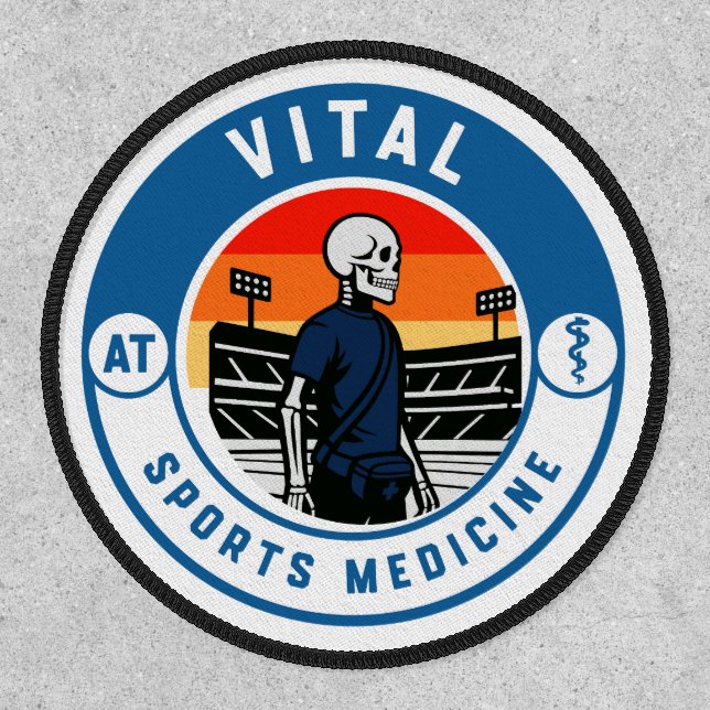 Athletic Trainer Med Kit Velcro Patch Sideline (Front)