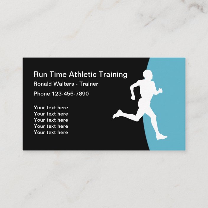 Athletic Trainer Modern Design Business Card