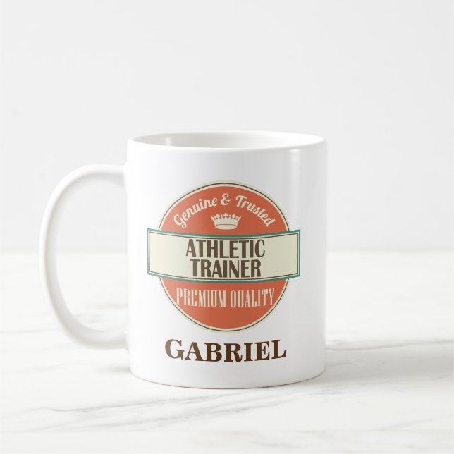 Athletic Trainer Personalized Office Mug Gift (Left)
