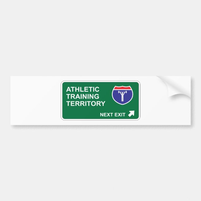 Athletic Training Next Exit Bumper Sticker (Front)