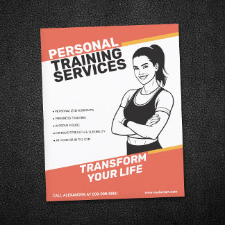 Athletic Woman - Fitness Trainer Flyer