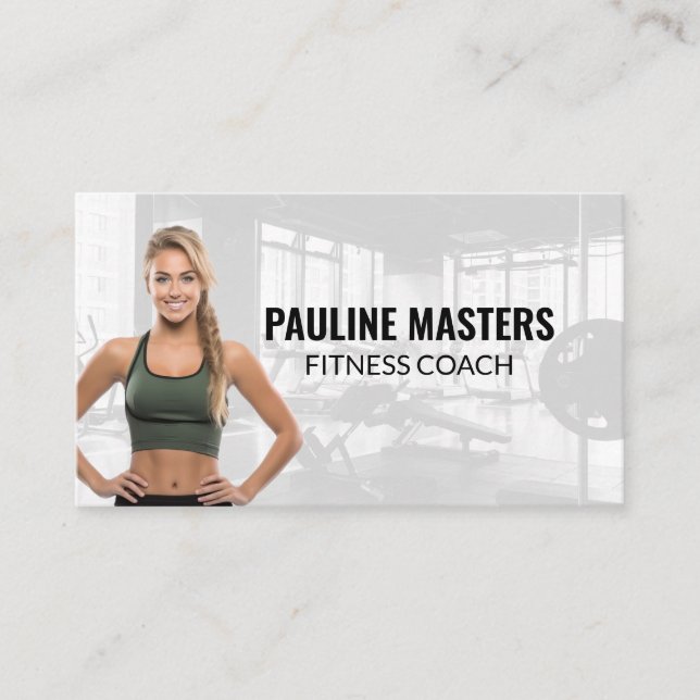 Athletic Woman | Gym Appointment Card (Front)