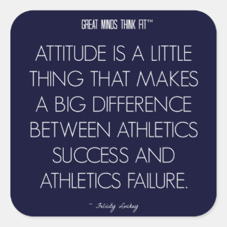 Athletics Quote 6: Attitude for Success Sticker