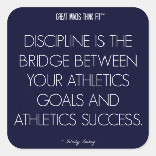Athletics Quote 7: Discipline for Success Sticker