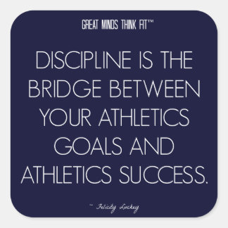 Athletics Quote 7: Discipline for Success Sticker